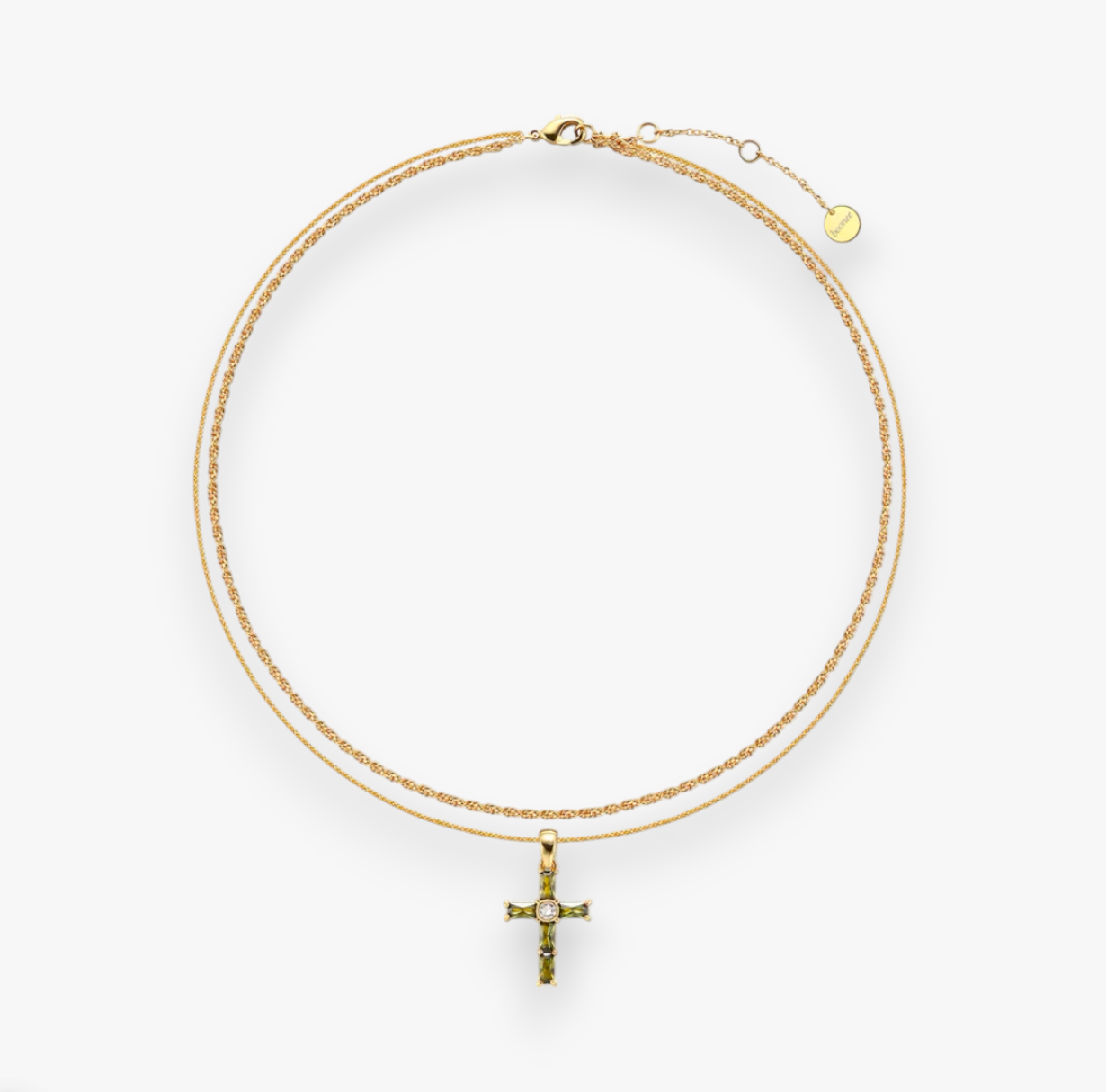 Golden Cross Harmony Necklace